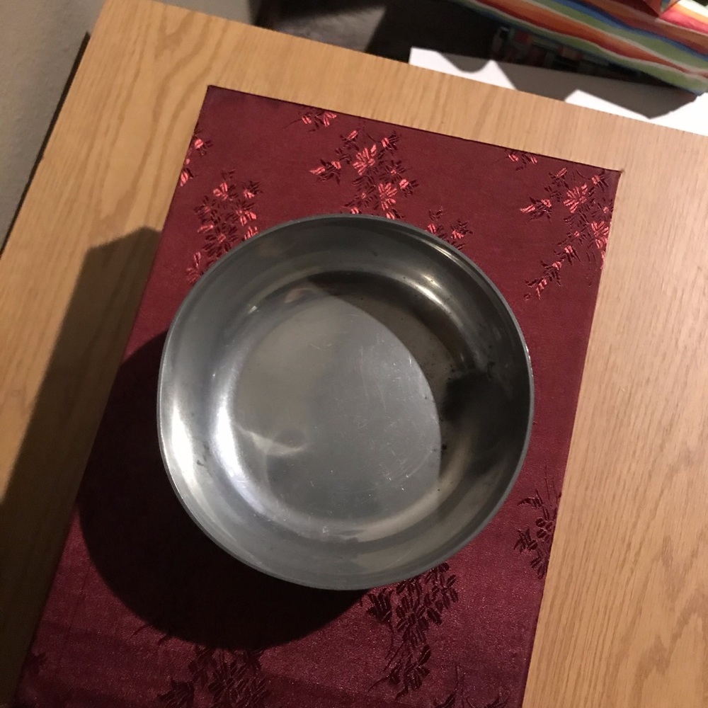 French vintage pewter bowl